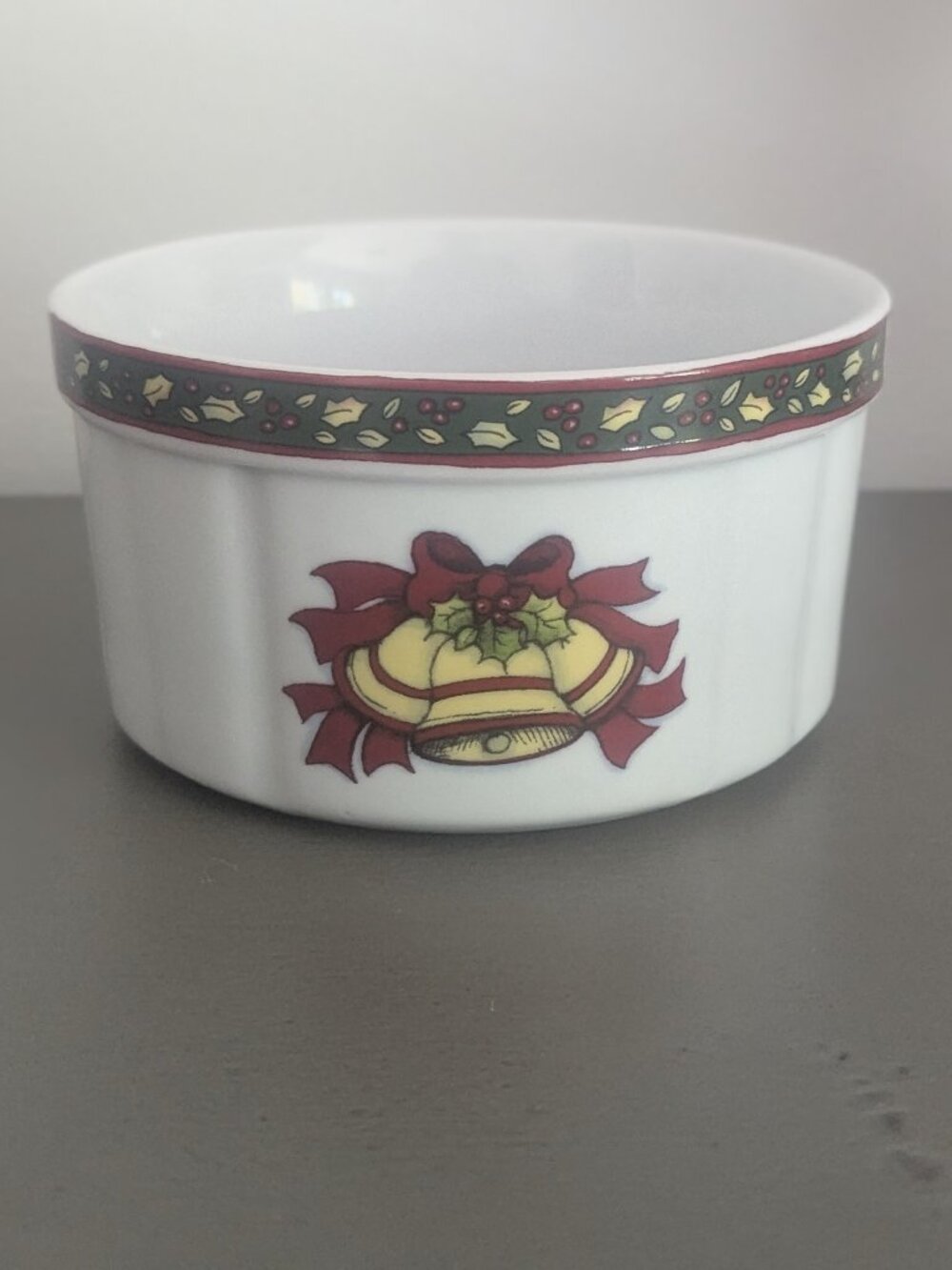 Portmeirion A Christmas Story Dip Bowl Only Susan Winget Design Ribbon Bells
